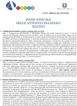 PIANO ANNUALE DELLE ATTIVITÀ COLLEGIALI