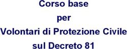 Corso base per Volontari di Protezione Civile sul Decreto 81