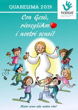 Con Gesù, risvegliAm i nostri sensi! - QUARESIMA 2019 - Diamo senso alla nostra vita!