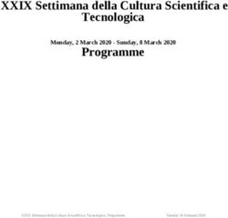 XXIX Settimana della Cultura Scientifica e Tecnologica Programme - Monday, 2 March 2020 - Sunday, 8 March 2020