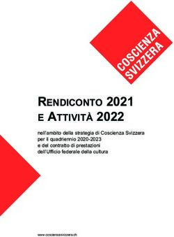 RENDICONTO 2021 E ATTIVIT&Agrave; 2022 - nell'ambito della strategia di Coscienza Svizzera per il quadriennio 2020-2023 e del contratto di prestazioni ...