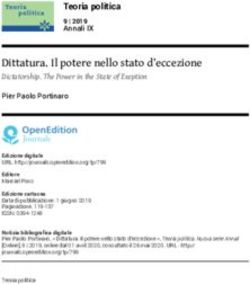 Dittatura. Il potere nello stato d'eccezione - Dictatorship. The Power in the State of Exeption - OpenEdition ...