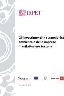 Gli investimenti in sostenibilità ambientale delle imprese manifatturiere toscane - Irpet
