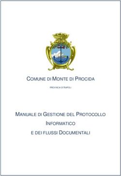 COMUNE DI MONTE DI PROCIDA MANUALE DI GESTIONE DEL PROTOCOLLO INFORMATICO E DEI FLUSSI DOCUMENTALI