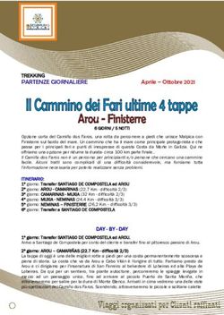 TREKKING PARTENZE GIORNALIERE - Sedimuro ...