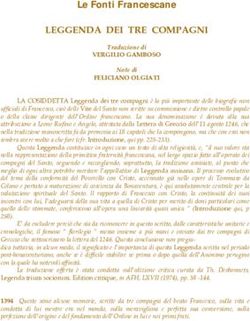 LEGGENDA DEI TRE COMPAGNI