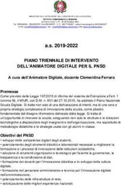 PIANO TRIENNALE DI INTERVENTO DELL'ANIMATORE DIGITALE PER IL PNSD