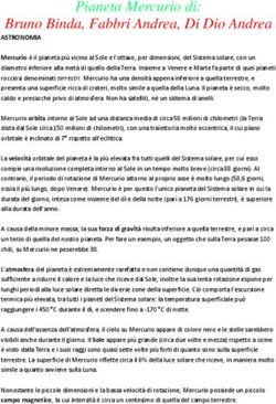 Pianeta Mercurio di: Bruno Binda, Fabbri Andrea, Di Dio Andrea