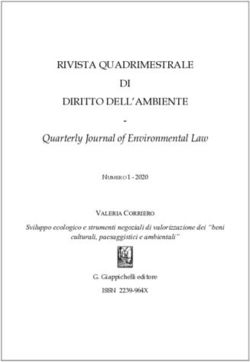 RIVISTA QUADRIMESTRALE DI DIRITTO DELL'AMBIENTE