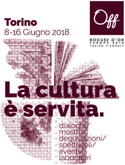 La cultura è servita - Torino 8-16 Giugno 2018 - Accademia Bocuse d'Or Italia