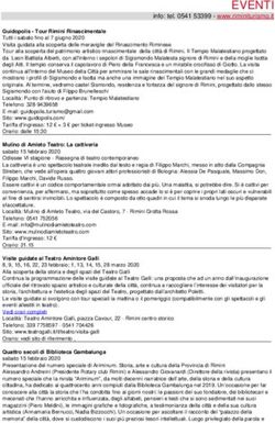 EVENTI info: tel. 0541 53399 - www.riminiturismo.it - Rimini turismo