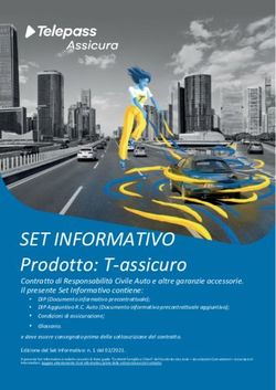 SET INFORMATIVO Prodotto: T-assicuro - Contratto di Responsabilit&agrave; Civile Auto e altre garanzie accessorie. Il presente Set Informativo contiene