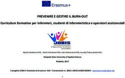 PREVENIRE E GESTIRE IL BURN-OUT - Curriculum formativo per infermieri, studenti di infermieristica e operatori assistenziali
