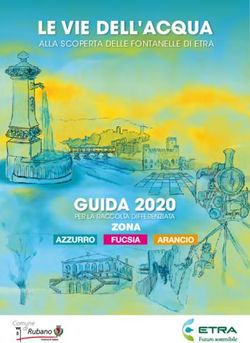 LE VIE DELL'ACQUA - GUIDA 2020 ZONA - Etra