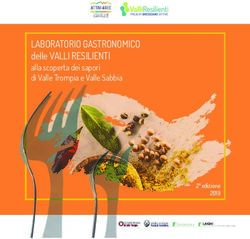 LABORATORIO GASTRONOMICO - delle VALLI RESILIENTI alla scoperta dei sapori di Valle Trompia e Valle Sabbia