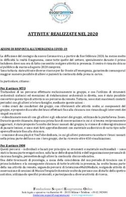 ATTIVITA' REALIZZATE NEL 2020 - Esagramma