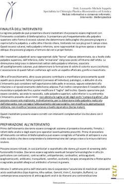 FINALITÀ DELL'INTERVENTO - Chirurgia Plastica ...