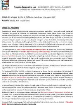 SINTESI DEL PROGETTO TITOLO: Un Viaggio dentro la fiaba per incontrare eroi super-abili