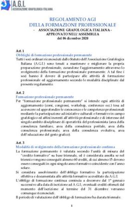 REGOLAMENTO AGI DELLA FORMAZIONE PROFESSIONALE