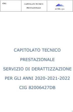 CAPITOLATO TECNICO PRESTAZIONALE SERVIZIO DI DERATTIZZAZIONE PER GLI ANNI 2020-2021-2022 CIG 82006427DB
