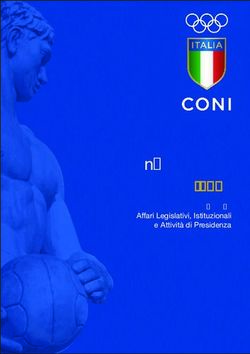 Monitoraggio attivit&agrave; legislativa - Dicembre 2016 a cura di Affari Legislativi, Istituzionali e Attivit&agrave; di Presidenza - Federazione Ciclistica ...