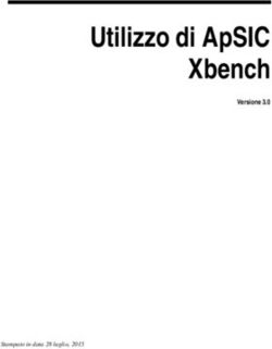 UTILIZZO DI APSIC XBENCH - VERSIONE 3.0 - STAMPATO IN DATA 28 LUGLIO, 2015