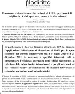 Ecobonus e sismabonus: detrazioni al 110% per lavori di miglioria. A chi spettano, come e in che misura - Filodiritto