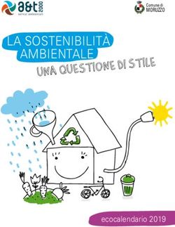 LA SOSTENIBILITÀ AMBIENTALE - UNA QUESTIONE DI STILE - Comune di Moruzzo