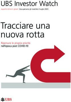 Tracciare una nuova rotta - UBS Investor Watch - Ripensare le proprie priorità nell'epoca post COVID-19