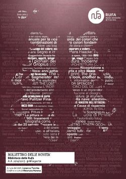 BOLLETTINO DELLE NOVITA' - Biblioteca della Rufa A.A. 2014/2015 - prima parte A cura del dott. Lorenzo Torchia Grafica a cura di Eleonora Porena