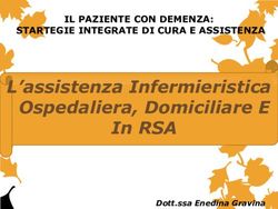 L'assistenza Infermieristica Ospedaliera, Domiciliare E In RSA - IL PAZIENTE CON DEMENZA: STARTEGIE INTEGRATE DI CURA E ASSISTENZA - Univa Calabria