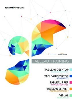 TABLEAU TRAINING TABLEAU DESKTOP - FUNDAMENTALS - Ecoh Media