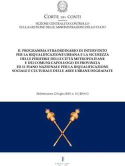 IL PROGRAMMA STRAORDINARIO DI INTERVENTO PER LA RIQUALIFICAZIONE URBANA E LA SICUREZZA DELLE PERIFERIE DELLE CITTÀ METROPOLITANE E DEI COMUNI ...