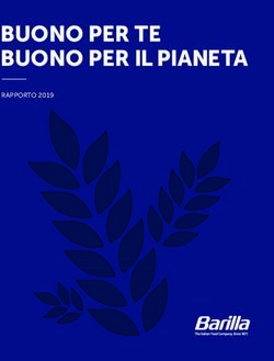 BUONO PER TE BUONO PER IL PIANETA - RAPPORTO 2019 - Barilla Group