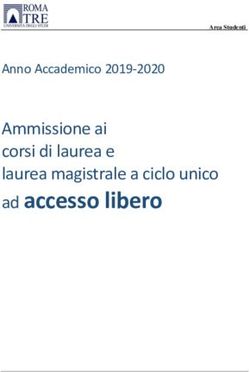 Ad accesso libero Ammissione ai corsi di laurea e laurea magistrale a ciclo unico - Roma Tre