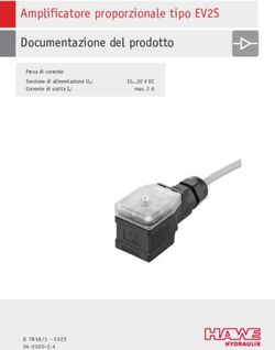 Amplificatore proporzionale tipo EV2S Documentazione del prodotto - 10...30 V DC max. 2 A Presa di corrente Tensione di alimentazione UB: Corrente ...