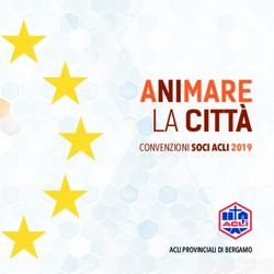 CONVENZIONI SOCI ACLI 2019 - ACLI PROVINCIALI DI BERGAMO - Acli Bergamo