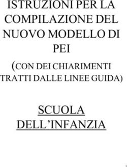 ISTRUZIONI PER LA COMPILAZIONE DEL NUOVO MODELLO DI PEI SCUOLA DELL'INFANZIA - (CON DEI CHIARIMENTI TRATTI DALLE LINEE GUIDA)