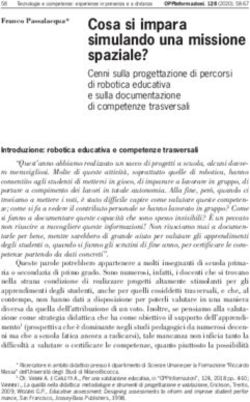 Simulando una missione spaziale? - Cenni sulla progettazione di percorsi di robotica educativa e sulla documentazione di competenze trasversali - OPPI