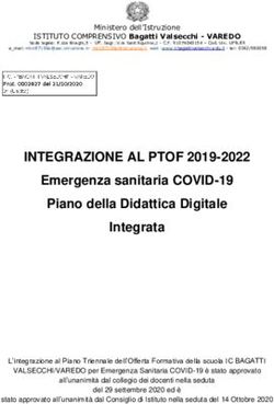 INTEGRAZIONE AL PTOF 2019-2022 - Emergenza sanitaria COVID-19 Piano della Didattica Digitale Integrata - IC BAGATTI VALSECCHI