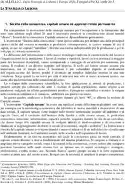 LA STRATEGIA DI LISBONA - Da ALLULLI G., Dalla Strategia di Lisbona a Europa 2020, Tipografia Pio XI, aprile 2015 - CNOS/Scuola