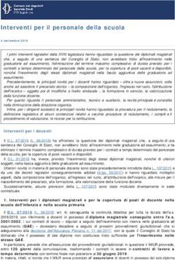 Interventi per il personale della scuola - Camera dei Deputati