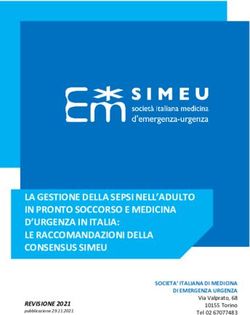 LA GESTIONE DELLA SEPSI NELL'ADULTO IN PRONTO SOCCORSO E MEDICINA D'URGENZA IN ITALIA: LE RACCOMANDAZIONI DELLA CONSENSUS SIMEU