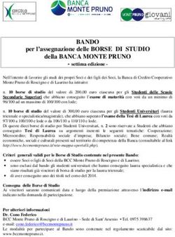 BANDO per l'assegnazione delle BORSE DI STUDIO della BANCA MONTE PRUNO
