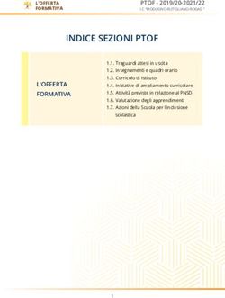 INDICE SEZIONI PTOF - Miur