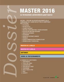 Master 2016 La formazione universitaria post laurea - Natural1