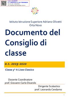 Documento del Consiglio di classe - a.s. 2019-2020 - IIS "Adriano Olivetti"