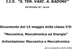 I.I.S. "S. TEN. VASC. A. BADONI" - "Meccanica, Meccatronica ed Energia" Articolazione: Meccanica e Meccatronica