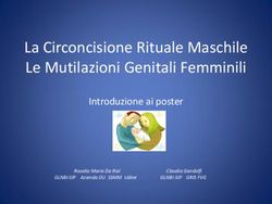 La Circoncisione Rituale Maschile Le Mutilazioni Genitali Femminili - Introduzione ai poster