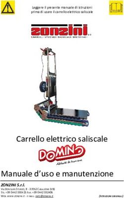 Carrello elettrico saliscale Manuale d'uso e manutenzione